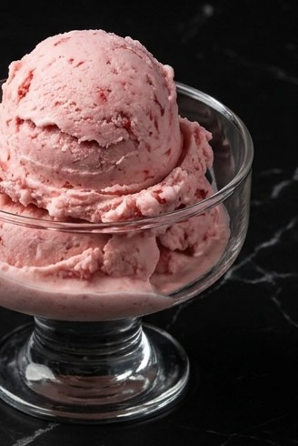 Strawberry Cream — finished Ninja Creami XL scoop