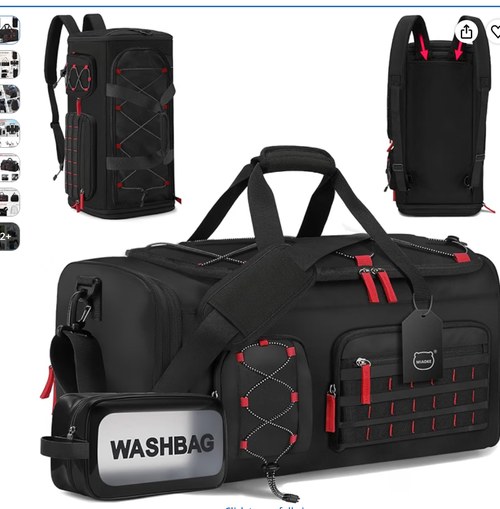 Photo: the MIAOKE tactical hardware duffel bag