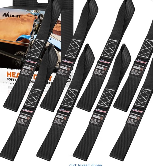 Photo: the NILIGHT soft loop anchor straps