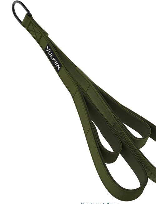 Photo: the Vulken green tricep rope cable attachment