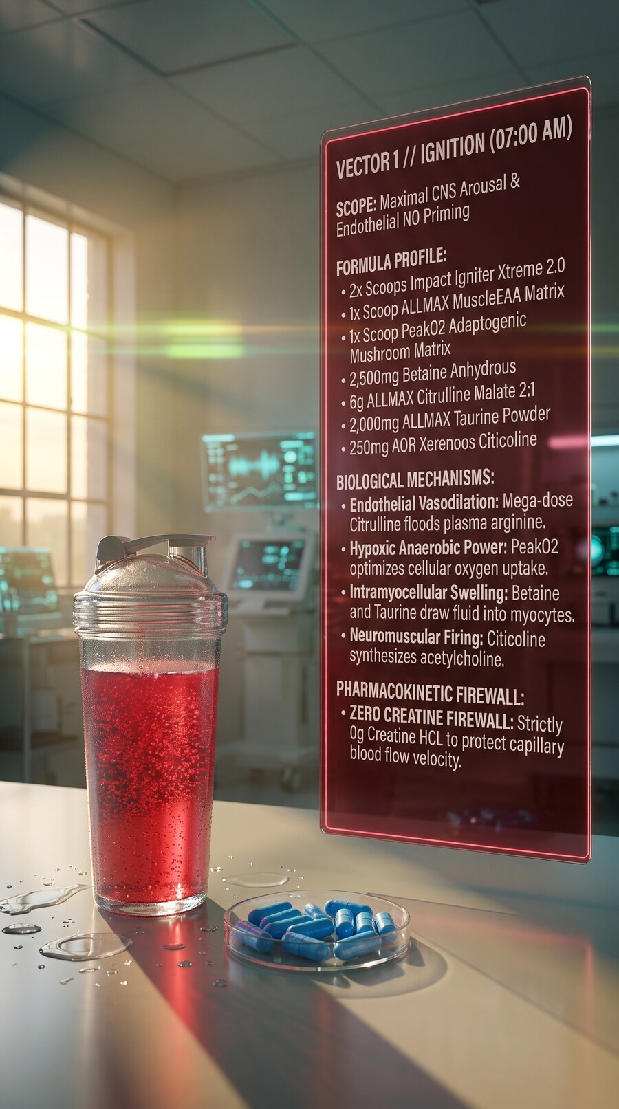 Vector 1 Ignition formula card